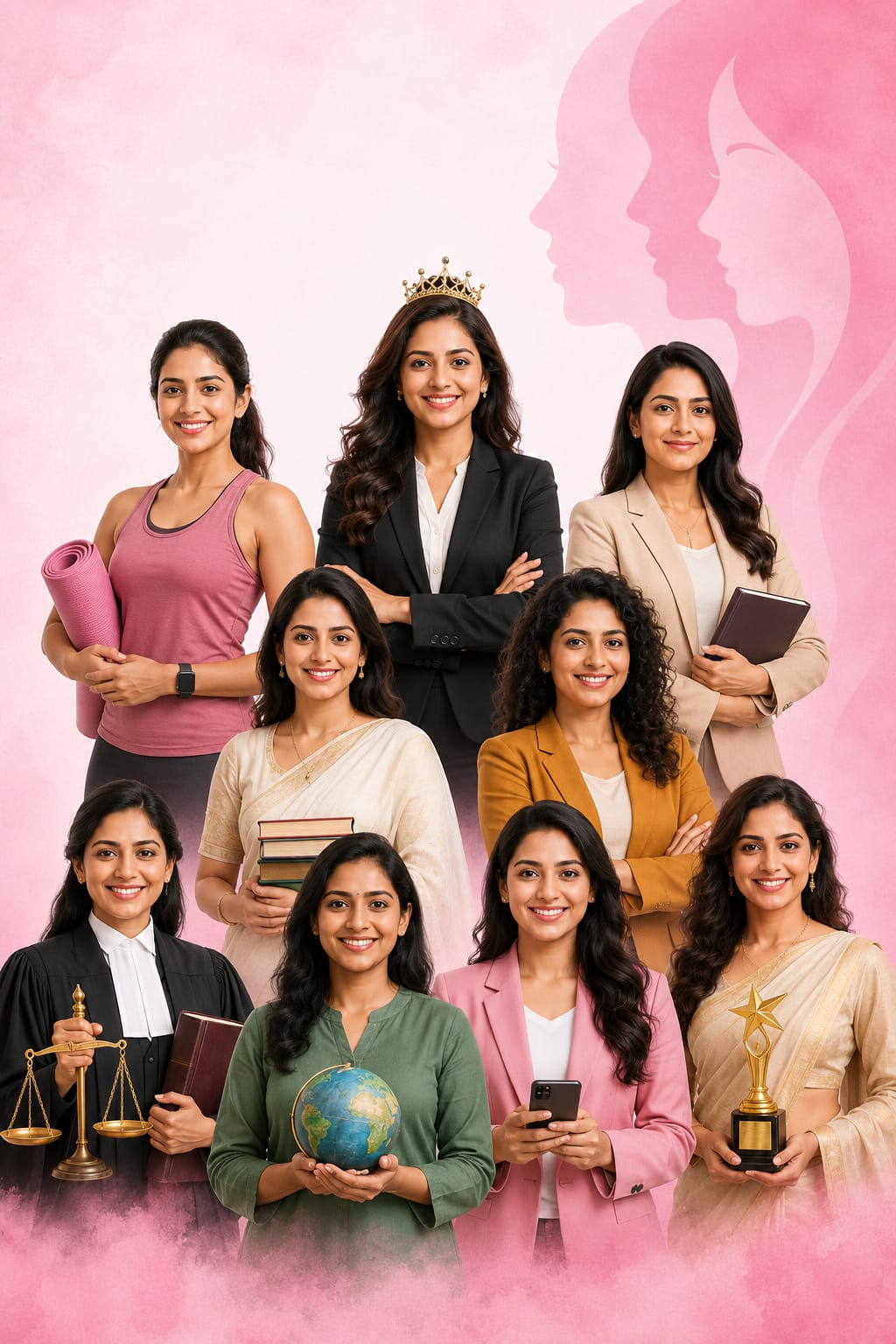 Women of PINK SHAKTI across health, leadership, education, law, media and recognition